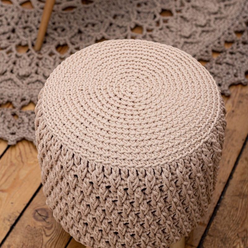 Cotton Rope Pouf