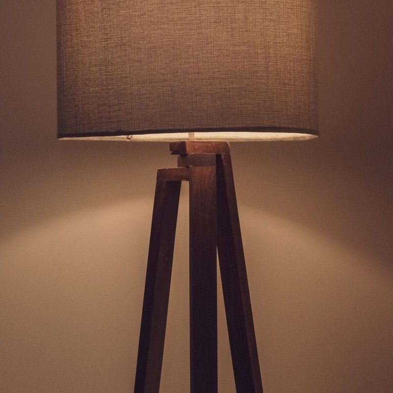 Tripod Floor Lamp, Oak