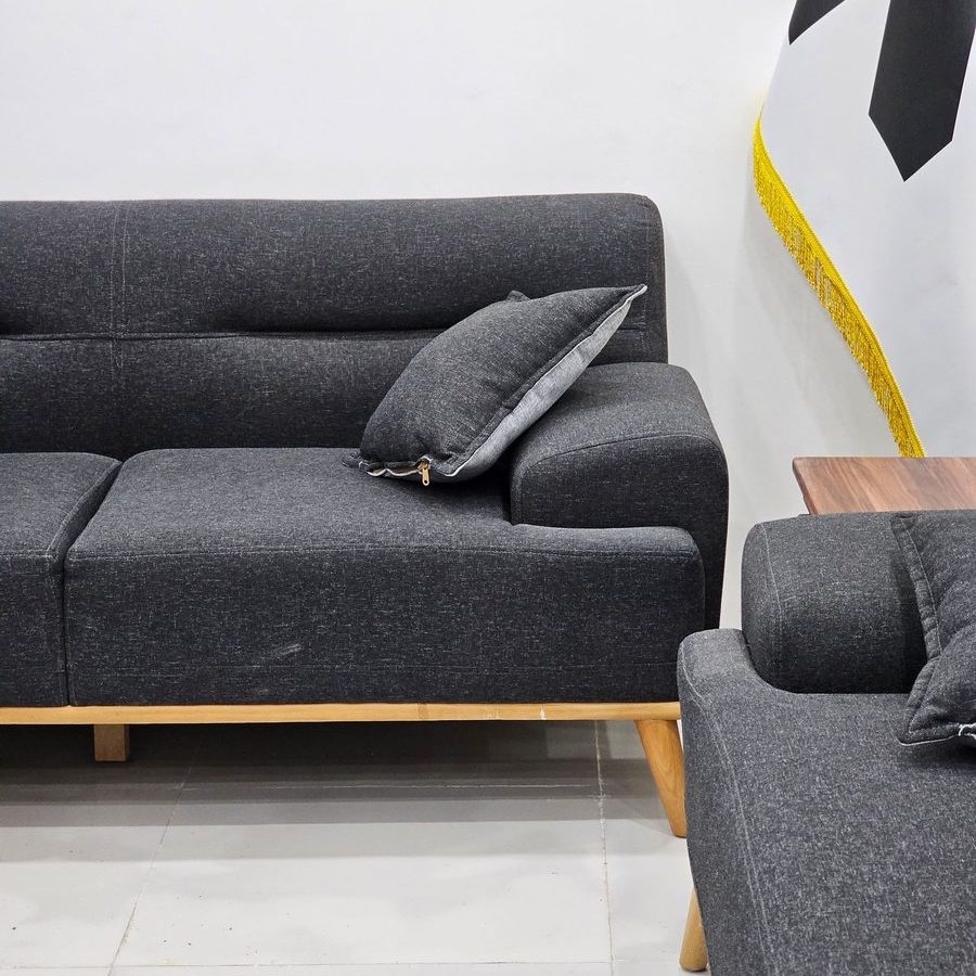 Wool Sofa, Ash Legs