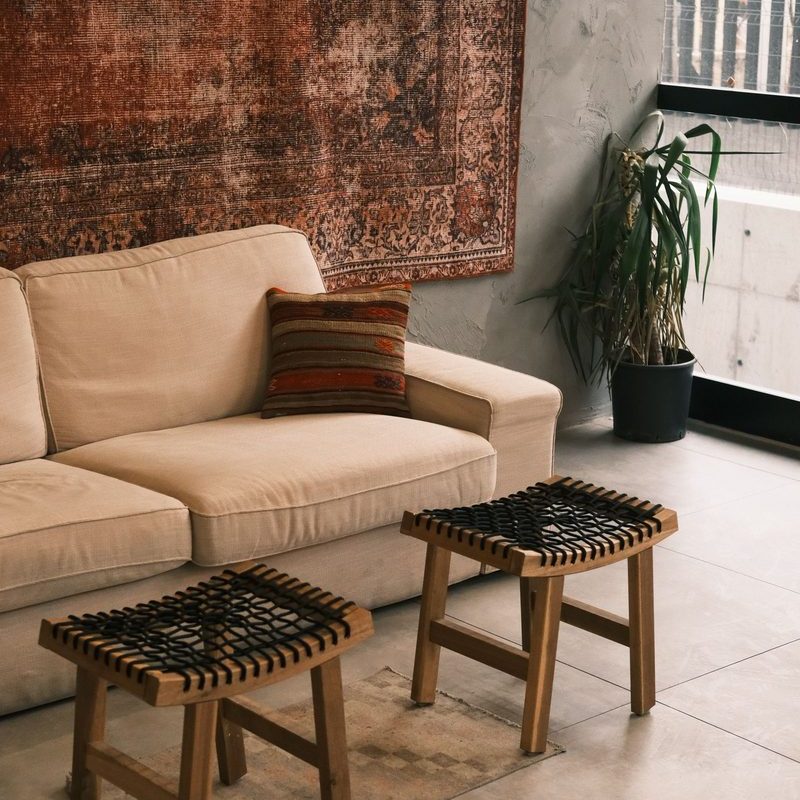 Woven Oak Stool